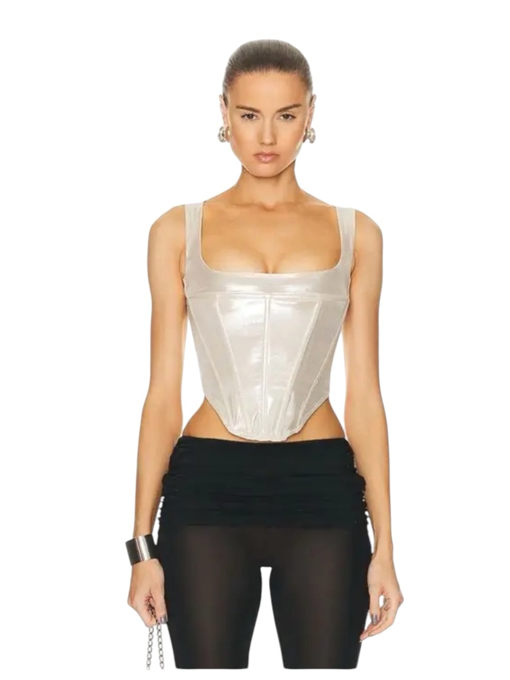 NWT Miaou Campbell Corset in Metallic Size 2XL